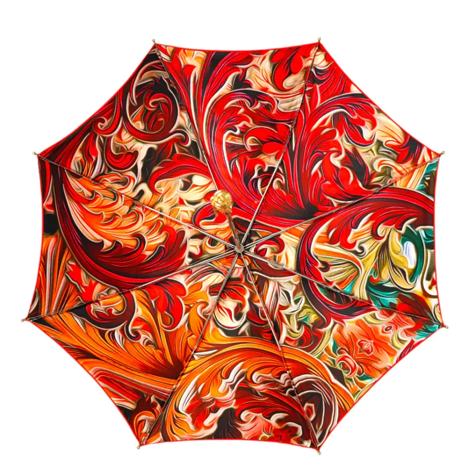 Online Il Marchesato Abstract Red Radiance: Exclusive Umbrella with Abstract Design in Red