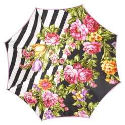 Discount Il Marchesato Artisan Pink Floral Umbrella with Crystal Handle & Exquisite Hand-Pain