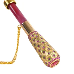 Discount Il Marchesato Artisan Pink Floral Umbrella with Crystal Handle & Exquisite Hand-Pain