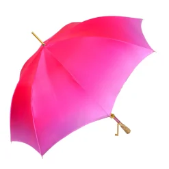 Discount Il Marchesato Artisan Pink Floral Umbrella with Crystal Handle & Exquisite Hand-Pain