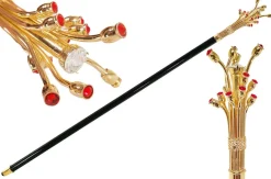 Clearance Il Marchesato Bastone con fiore realizzato a mano da mestri artigiani - esclusiva il