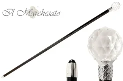 Fashion Il Marchesato Bastone con pomello maestoso Swarovski Crystal Ball