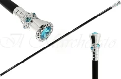 New Il Marchesato Bastone da cerimonia con Strass Swarovski Acquamarina