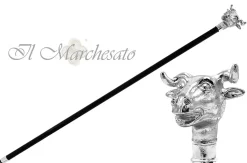 Clearance Il Marchesato Bastone da collezione - Toro argentato