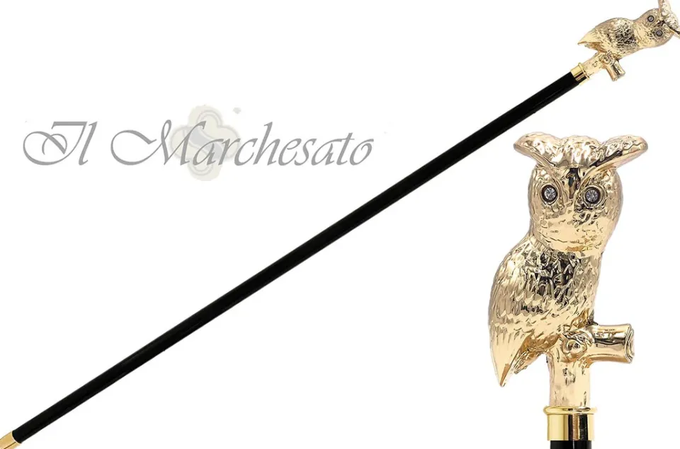 Best Il Marchesato Bastone da collezione Gufo sul ramo