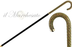 Clearance Il Marchesato Bastone da passeggio di lusso tempestato di centinaia di cristalli di