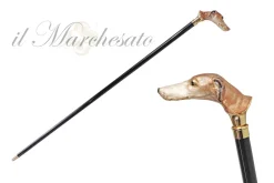 Sale Il Marchesato Bastone da passeggio in levriero smaltato a mano