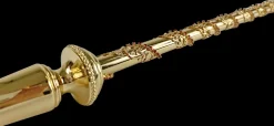 Clearance Il Marchesato Bastone da passeggio 24k placcato oro di lusso con cristalli Siam