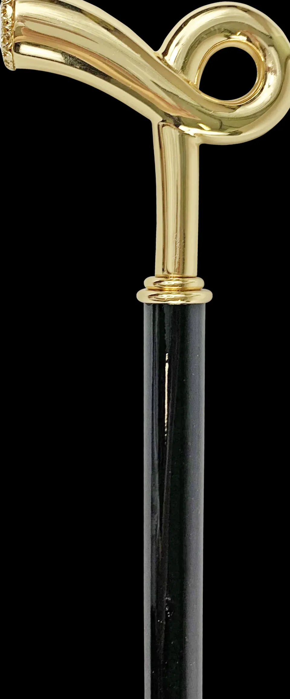 Clearance Il Marchesato Bastone da passeggio per uomo - robusta maniglia in ottone 24k placcat