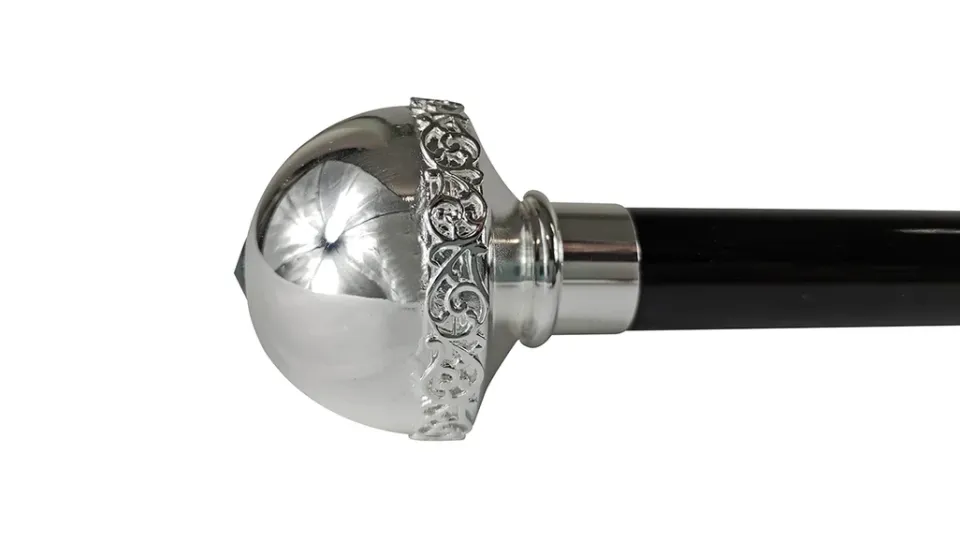Online Il Marchesato Bastone elegante con pomolo placcato argento