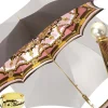 Sale Il Marchesato Beautiful Red Women's Umbrella con Peacock Design Hight Quality Luxury Umbrella