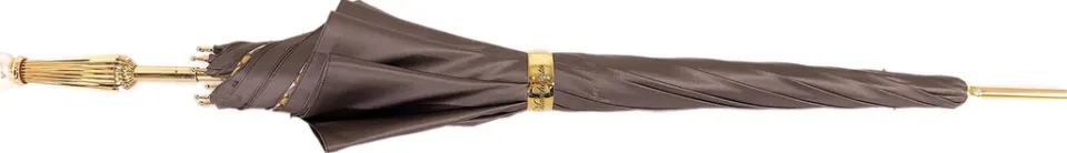 Sale Il Marchesato Beautiful Red Women's Umbrella con Peacock Design Hight Quality Luxury Umbrella