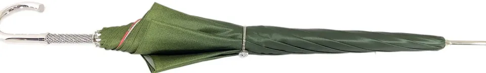 New Il Marchesato Bellissima Ombrella da donna rossa con ombrello di lusso di qualità alta di design di pavone stampato