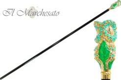 Clearance Il Marchesato Bellissimo fiore smaltato - Bastone da passeggio