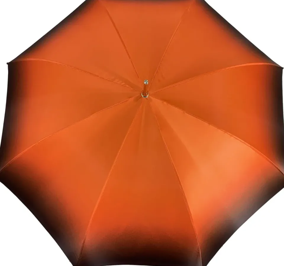 Hot Il Marchesato Bellissimo ombrello in un Lussuoso Raso Arancione