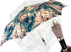 Online Il Marchesato Bellissimo ombrello pieghevole con stampa floreale