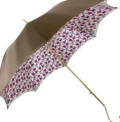 New Il Marchesato Bell'ombrello delle donne rosso con progetto di pavone stampato ombrello di lusso di qualità di Hight