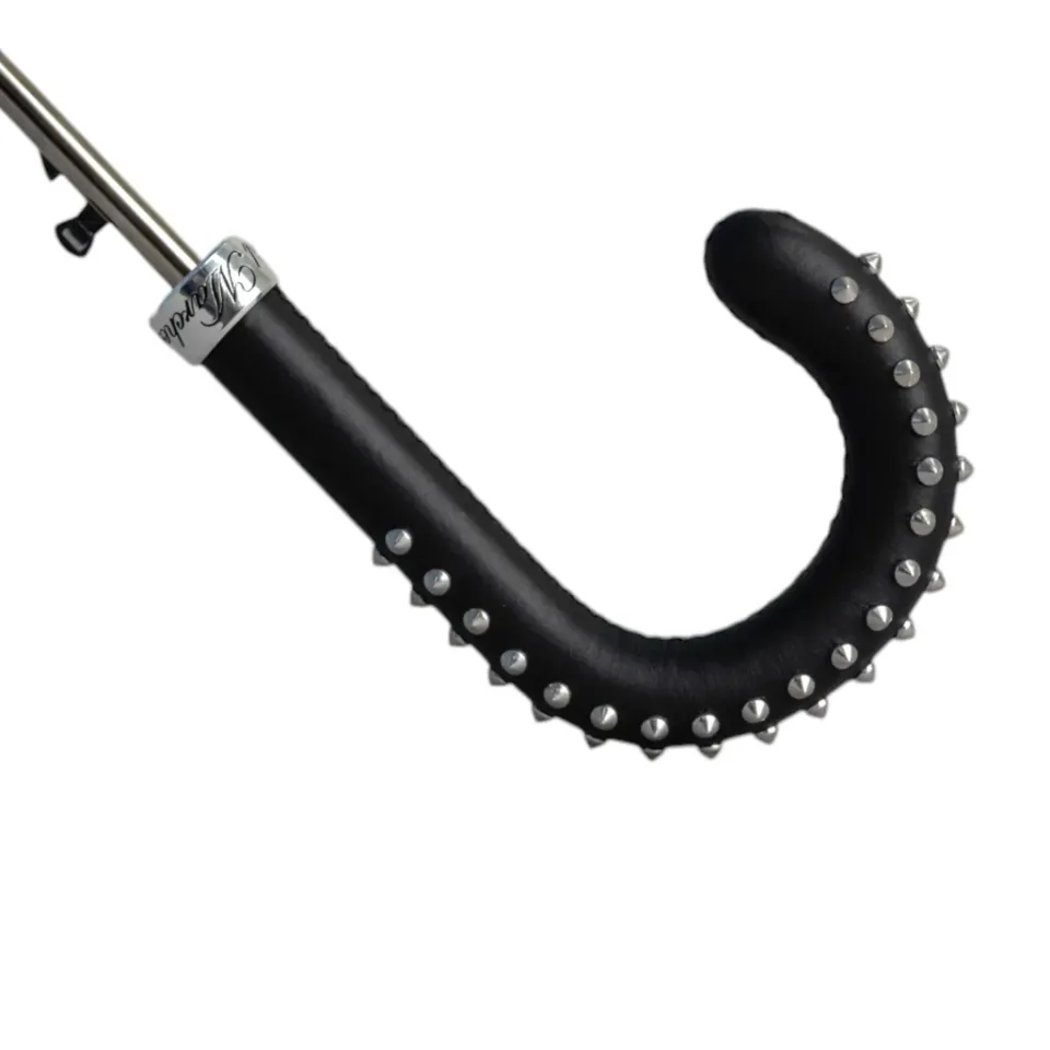 Discount Il Marchesato Blue Umbrella with Textured Scales and Rock-Style Studded Handle