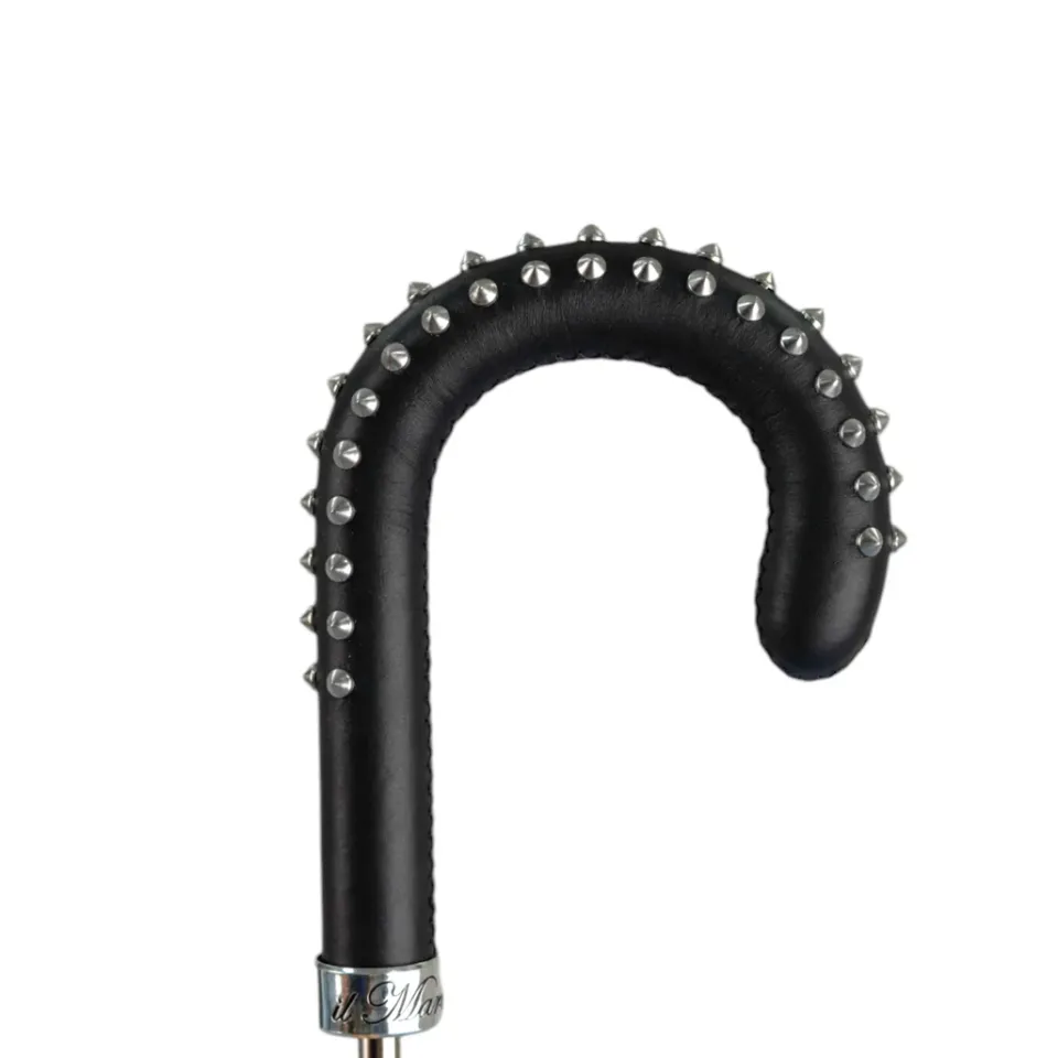 Discount Il Marchesato Blue Umbrella with Textured Scales and Rock-Style Studded Handle