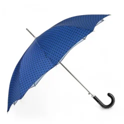 Discount Il Marchesato Blue Umbrella with Textured Scales and Rock-Style Studded Handle