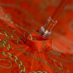 Best Il Marchesato Chic Companion: Red Umbrella with Gold Chihuahua Handle