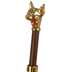 Best Il Marchesato Chic Companion: Red Umbrella with Gold Chihuahua Handle