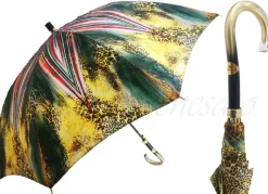 New Il Marchesato Classico ombrello con fantasia astratta e leopardata