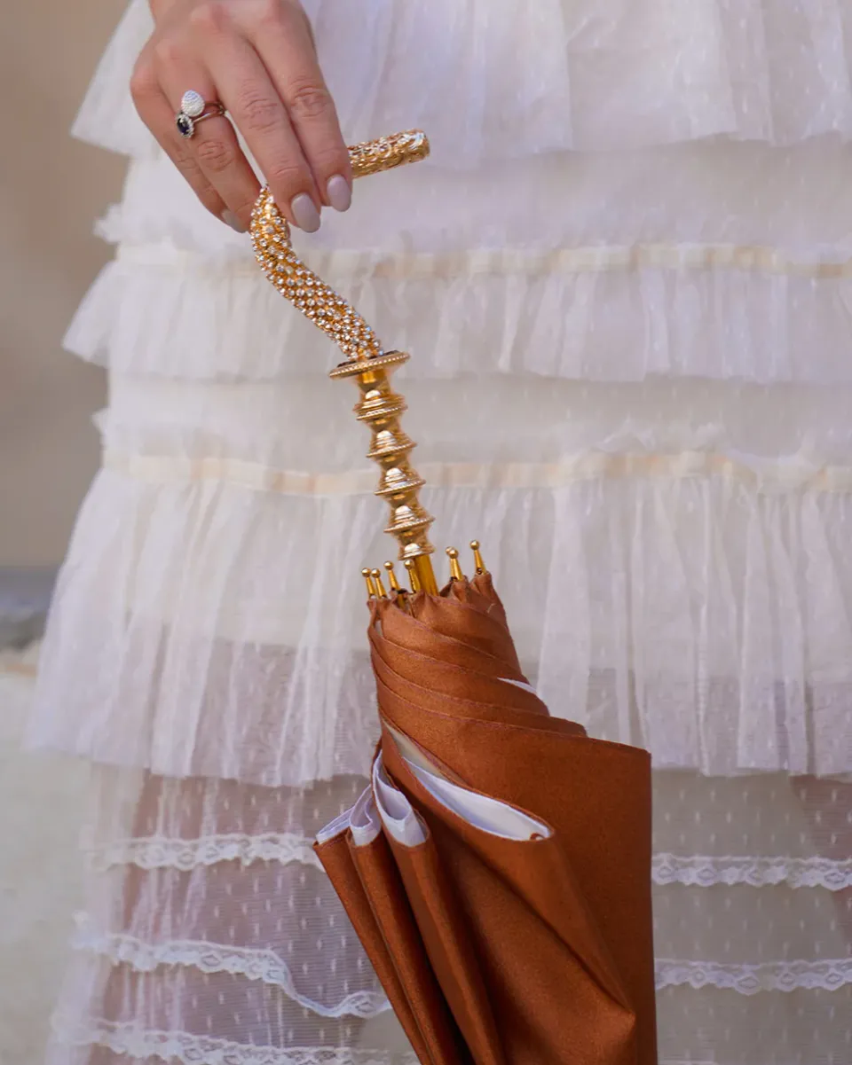 Fashion Il Marchesato Classico ombrello fantasia con manico meraviglioso