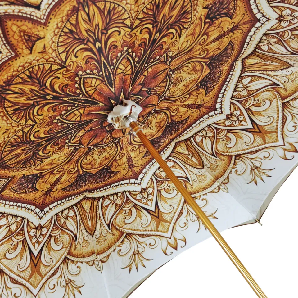 Fashion Il Marchesato Classico ombrello fantasia con manico meraviglioso