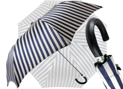 Clearance Il Marchesato Collezione pieghevole da uomo a righe grigio e blu