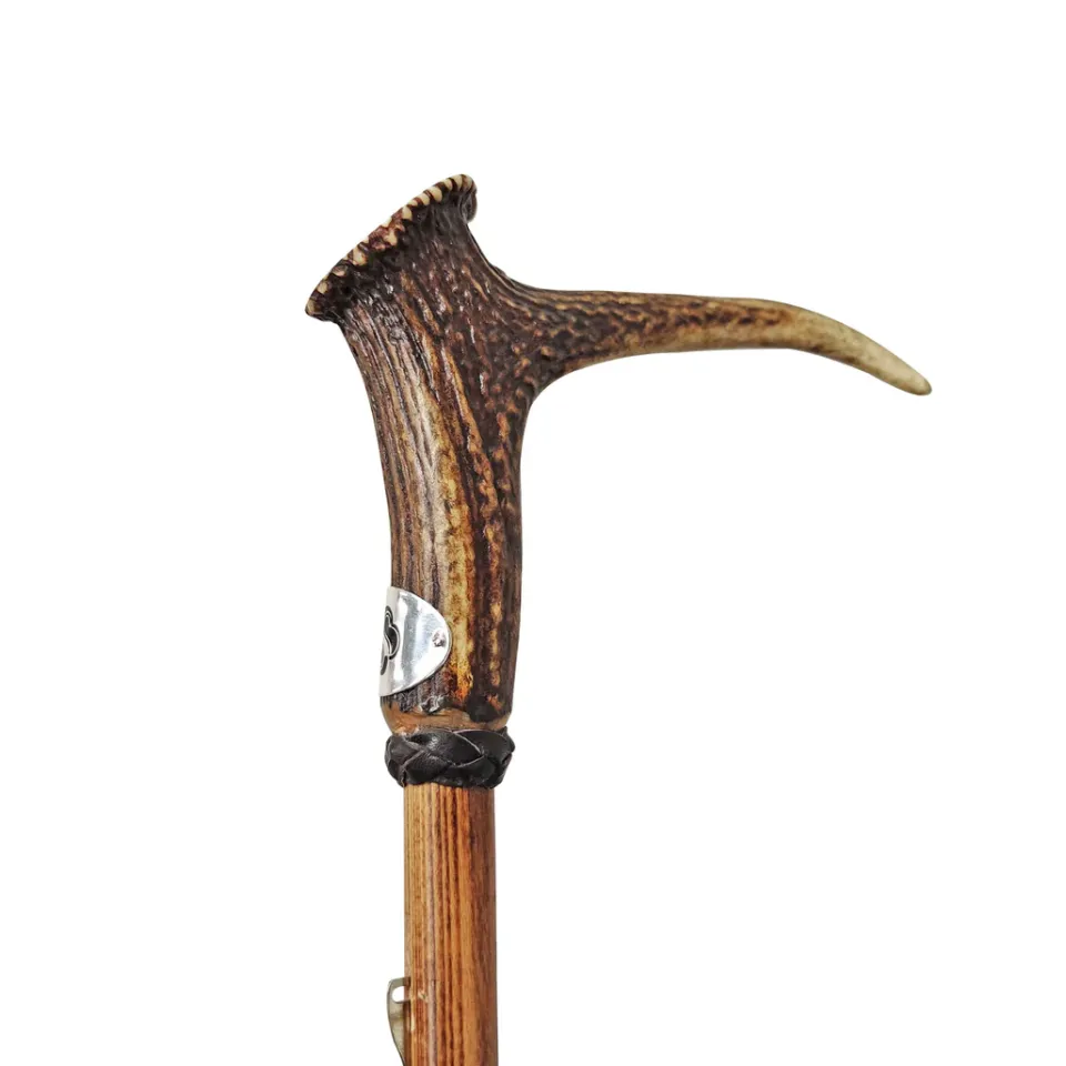 New Il Marchesato Corno di cervo su canna di legno di faggio svasato