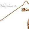 Fashion Il Marchesato Crook Walking Cane Encrust di cristalli bianchi