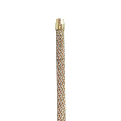Hot Il Marchesato Crook Walking Cane Encrust di cristalli di acquamarina