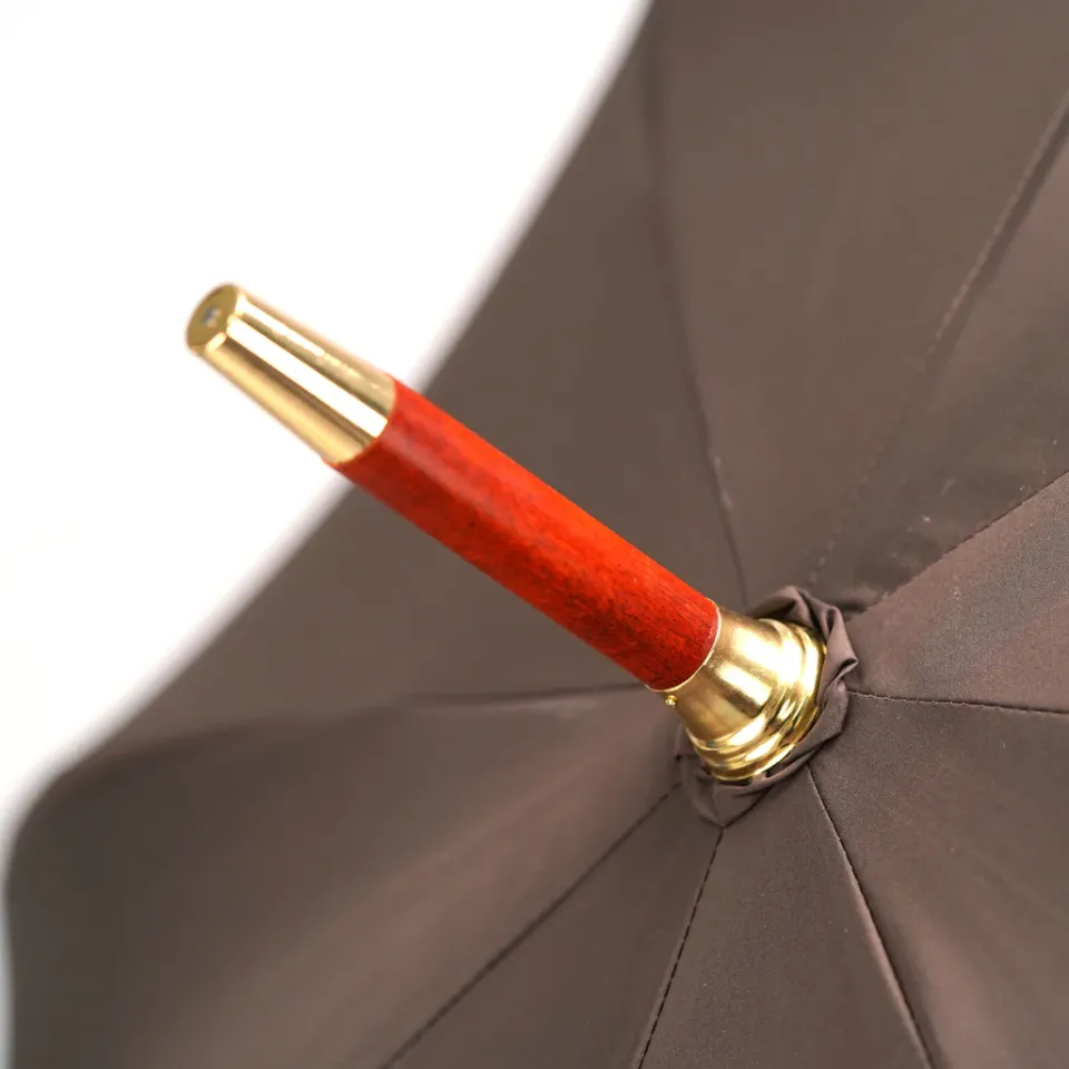 Discount Il Marchesato Double Cloth Men's Umbrella - 24K Goldplated handle