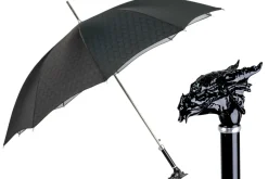 Sale Il Marchesato Dragon’s Fury: Black Umbrella with Fierce Dragon Handle