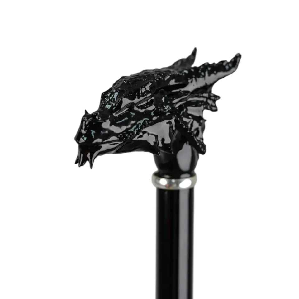 Sale Il Marchesato Dragon’s Fury: Black Umbrella with Fierce Dragon Handle