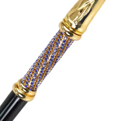 Discount Il Marchesato Elegant Italian Craftsmanship: Luxury Walking Cane with 24K Gold Plati