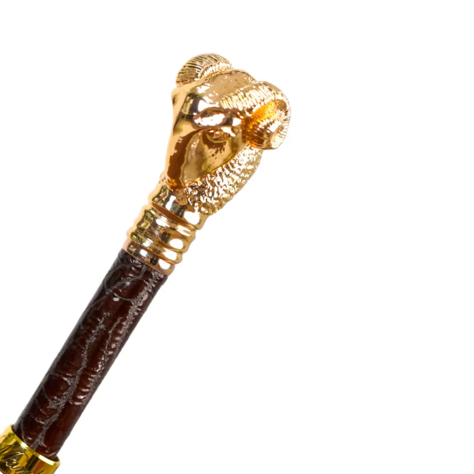 Hot Il Marchesato Elegant Tobacco Umbrella with Gold Ram