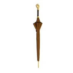 Hot Il Marchesato Elegant Tobacco Umbrella with Gold Ram