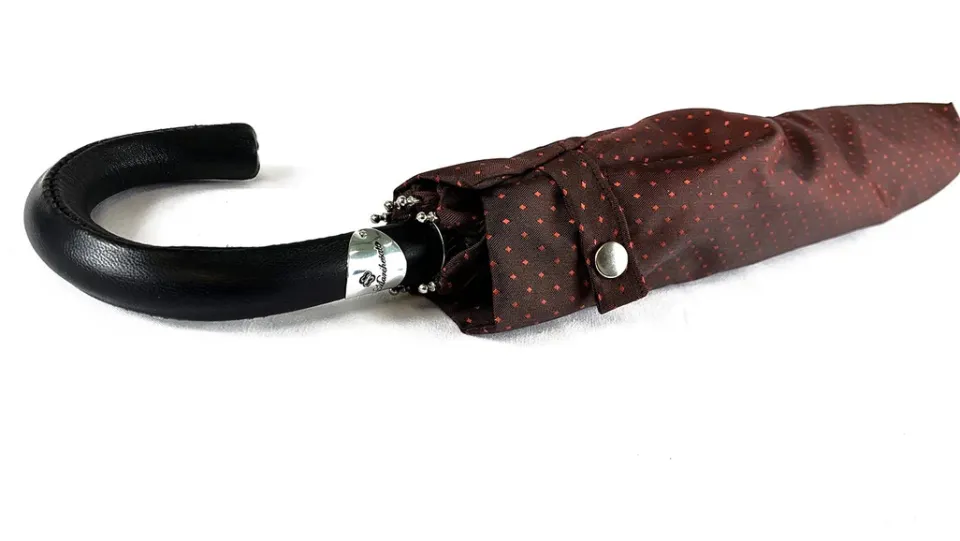 Best Il Marchesato Elegante Ombrello a pois Bordeaux