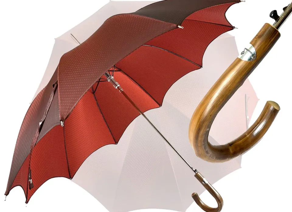 Clearance Il Marchesato Elegante ombrello bordeaux Automatico