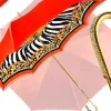 Discount Il Marchesato Elegante ombrello con stampa animalier interna, doppio tessuto