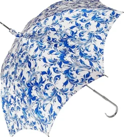 New Il Marchesato Elegante ombrello da sole Con motivo ghirigoro Su Sfondo Bianco
