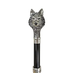 Fashion Il Marchesato Elegante ombrellone - lupo 925 argento con design della pelliccia