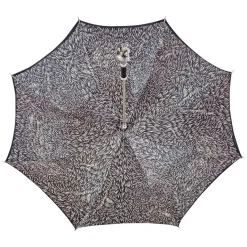 Fashion Il Marchesato Elegante ombrellone - lupo 925 argento con design della pelliccia