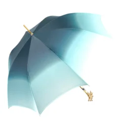Online Il Marchesato Equestrian Elegance: Light Blue Umbrella with Golden Horse Head Handle