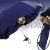 Outlet Il Marchesato Esclusivo ombrello blu con rose crema