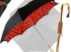 Sale Il Marchesato Fantasia giraffa nera e rossa interno