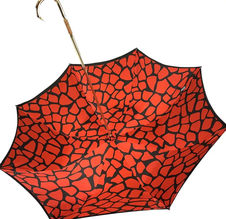 Sale Il Marchesato Fantasia giraffa nera e rossa interno