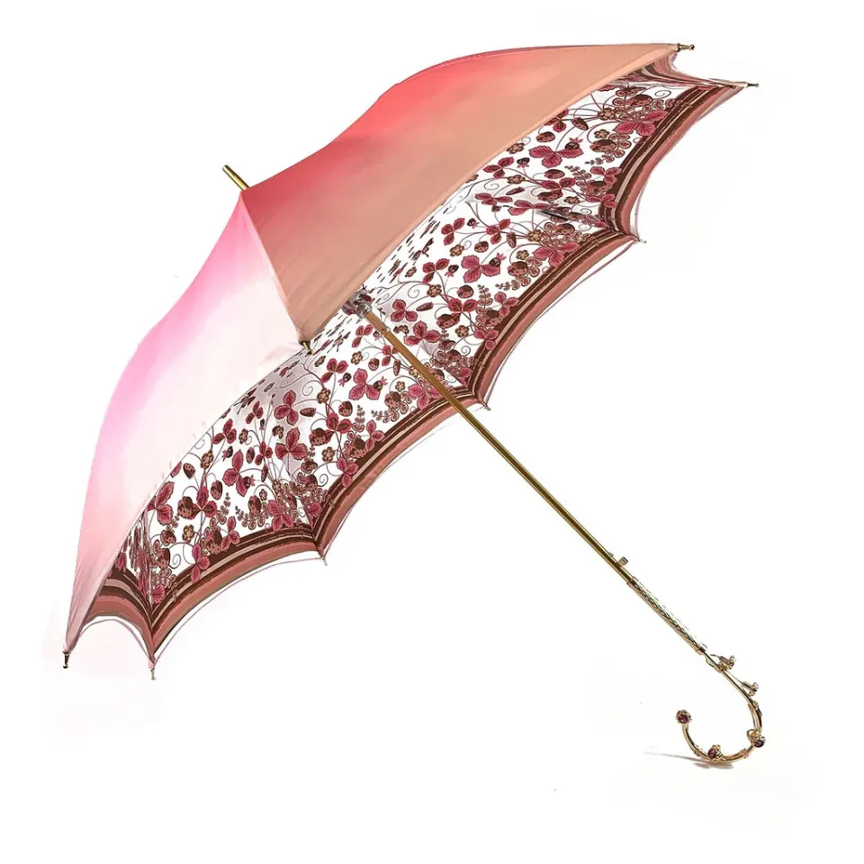 Clearance Il Marchesato Fantastico ombrello rosa chiaro con speciale manico a fiori